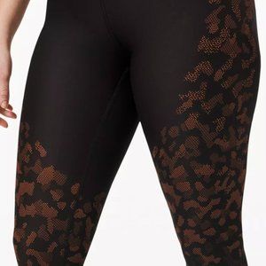 LULULEMON MAPPED OUT HIGH-RISE TIGHT 28" Black Color Size 2